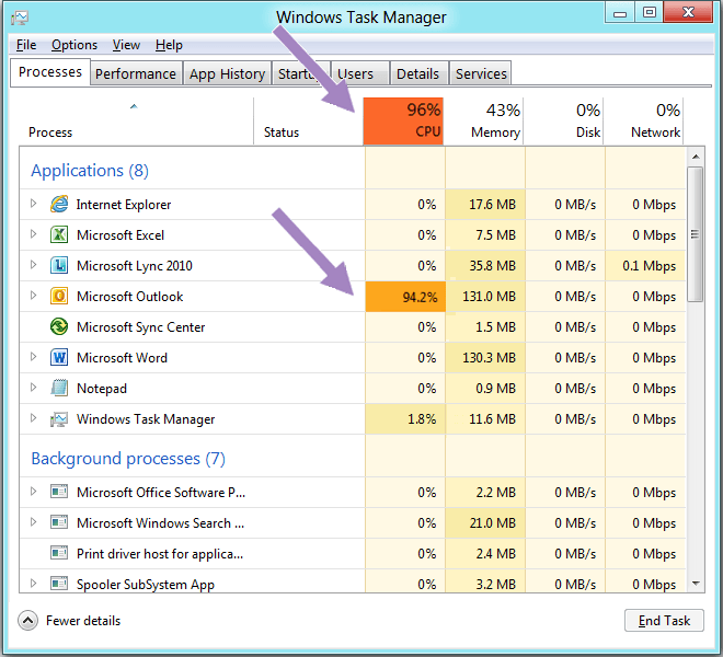 صورة لـ شرح مفصل لأداة مدير المهام Task Manager الموجودة في الويندوز | Task manager in Win 8(2 )-DzTechs
